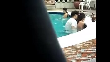 Sexy mature women swimming